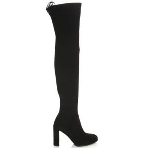 Stuart Weitzman - Hiline Suede Boots, US 7, Over-The-Knee, black, NWT